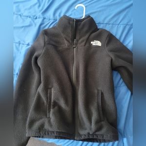 The North Face black fleece coat